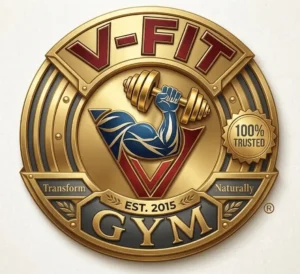 V-FIT Gym Logo - Best Gym in Vadavalli Coimbatore