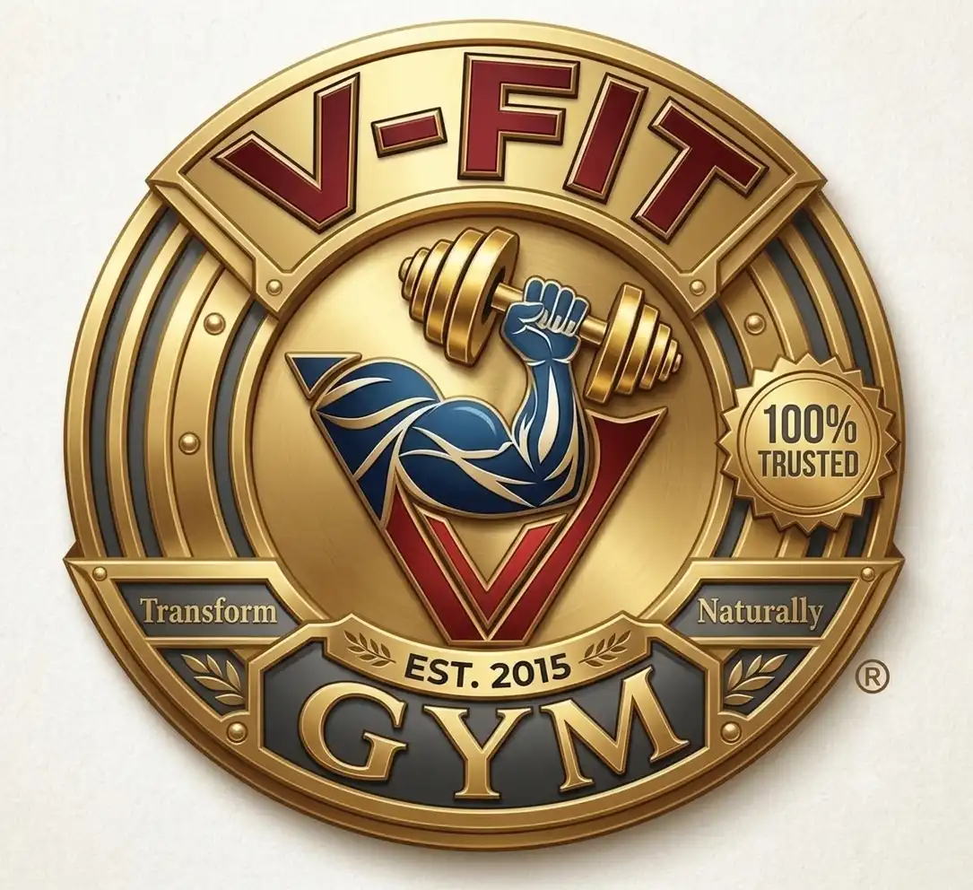 VFit Gym Logo - Premium Fitness Center in Coimbatore